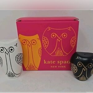 NIB!!! Kate Spade x Lennox Woodland Park Salt Owl Salt and Pepper Shakers